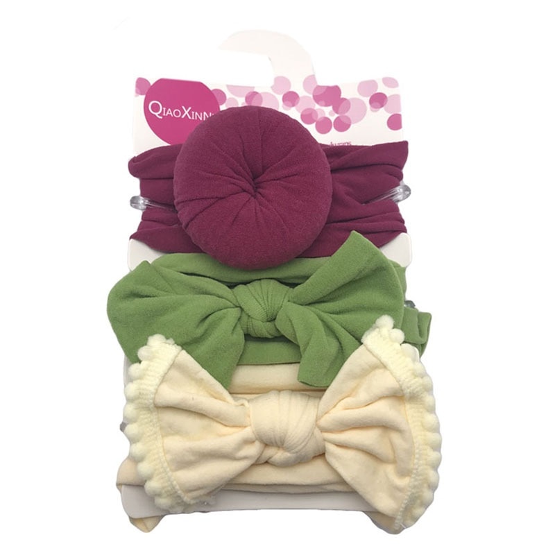 Baby Hair Bows Headband 3PC Set